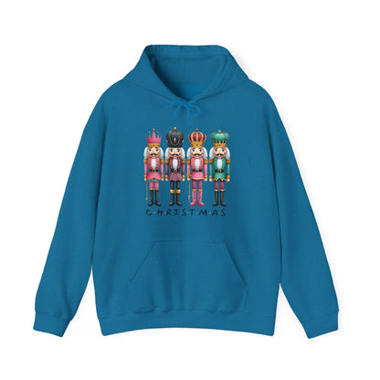 Nutcracker Christmas Hoodie — Festive Nutcracker Soldiers Holiday Pullover