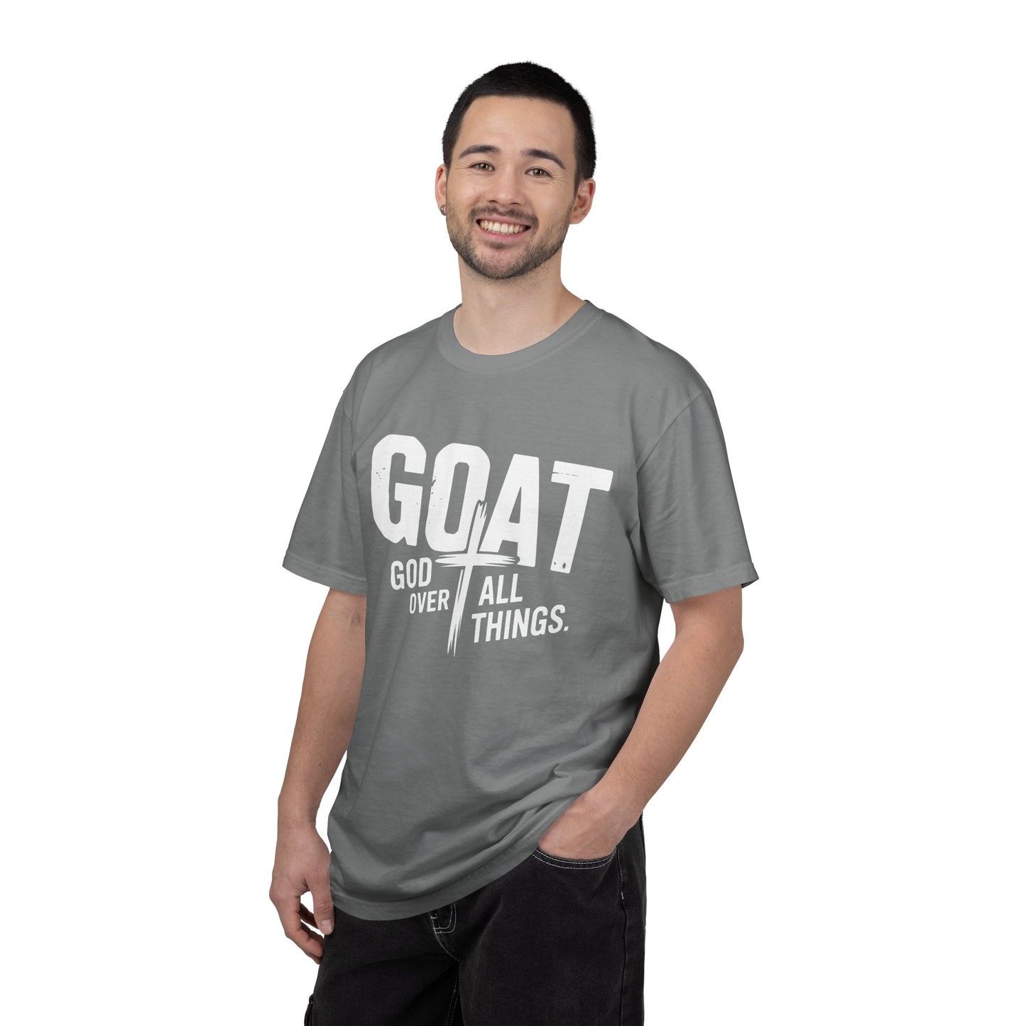 GOAT - "God Over All Things" Faith Graphic T-Shirt