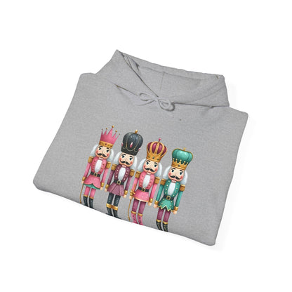 Nutcracker Christmas Hoodie — Festive Nutcracker Soldiers Holiday Pullover
