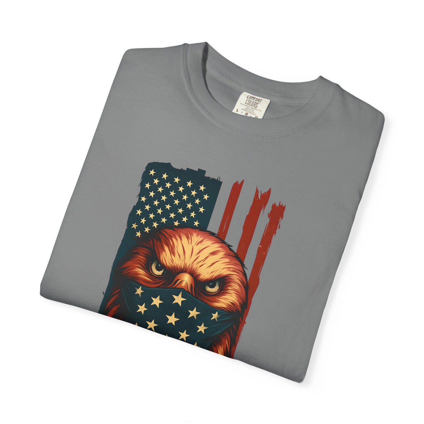 Patriotic Eagle Tee, Unisex Garment-Dyed T-shirt, American Flag Shirt, Outdoor Adventure Apparel, Independence Day Gift, Casual Style