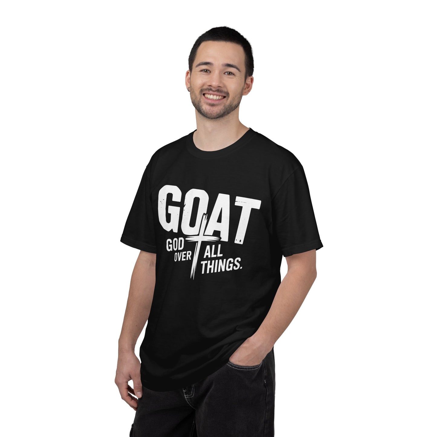 GOAT - "God Over All Things" Faith Graphic T-Shirt