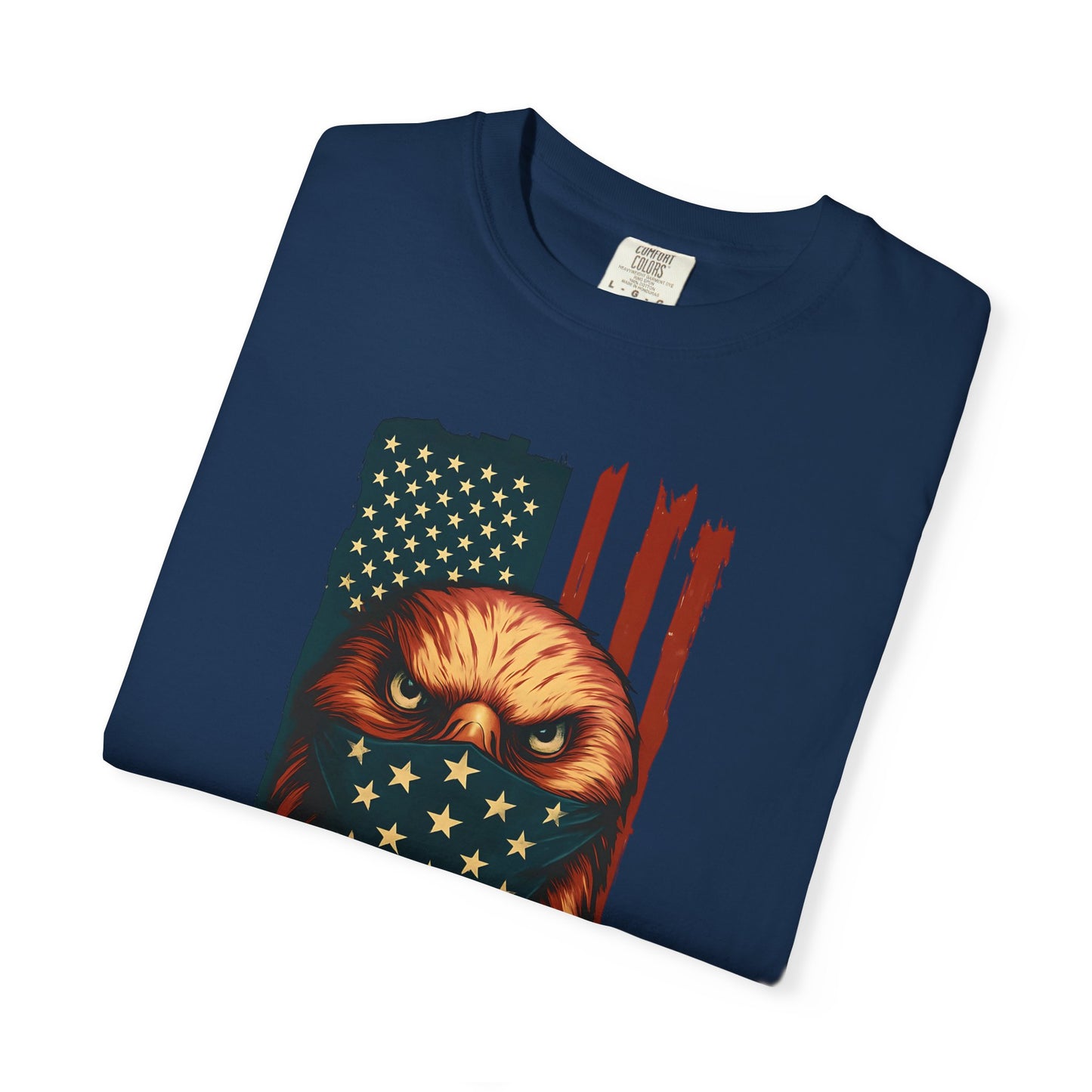 Patriotic Eagle Tee, Unisex Garment-Dyed T-shirt, American Flag Shirt, Outdoor Adventure Apparel, Independence Day Gift, Casual Style