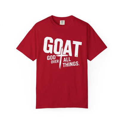 GOAT - "God Over All Things" Faith Graphic T-Shirt