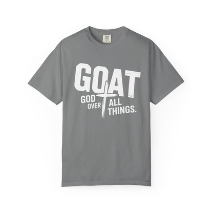 GOAT - "God Over All Things" Faith Graphic T-Shirt