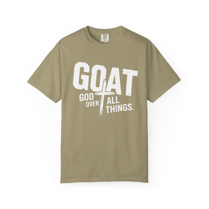 GOAT - "God Over All Things" Faith Graphic T-Shirt