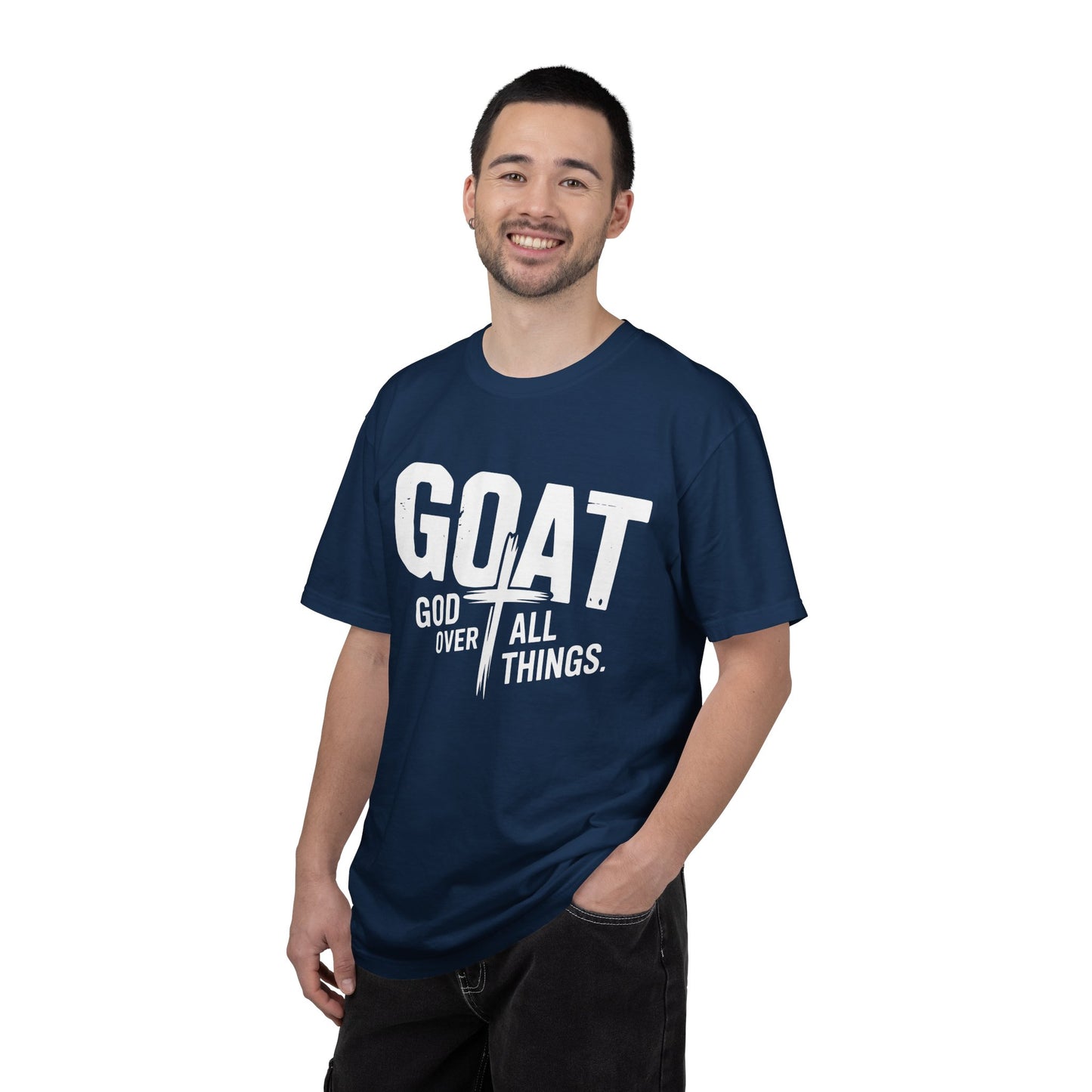 GOAT - "God Over All Things" Faith Graphic T-Shirt
