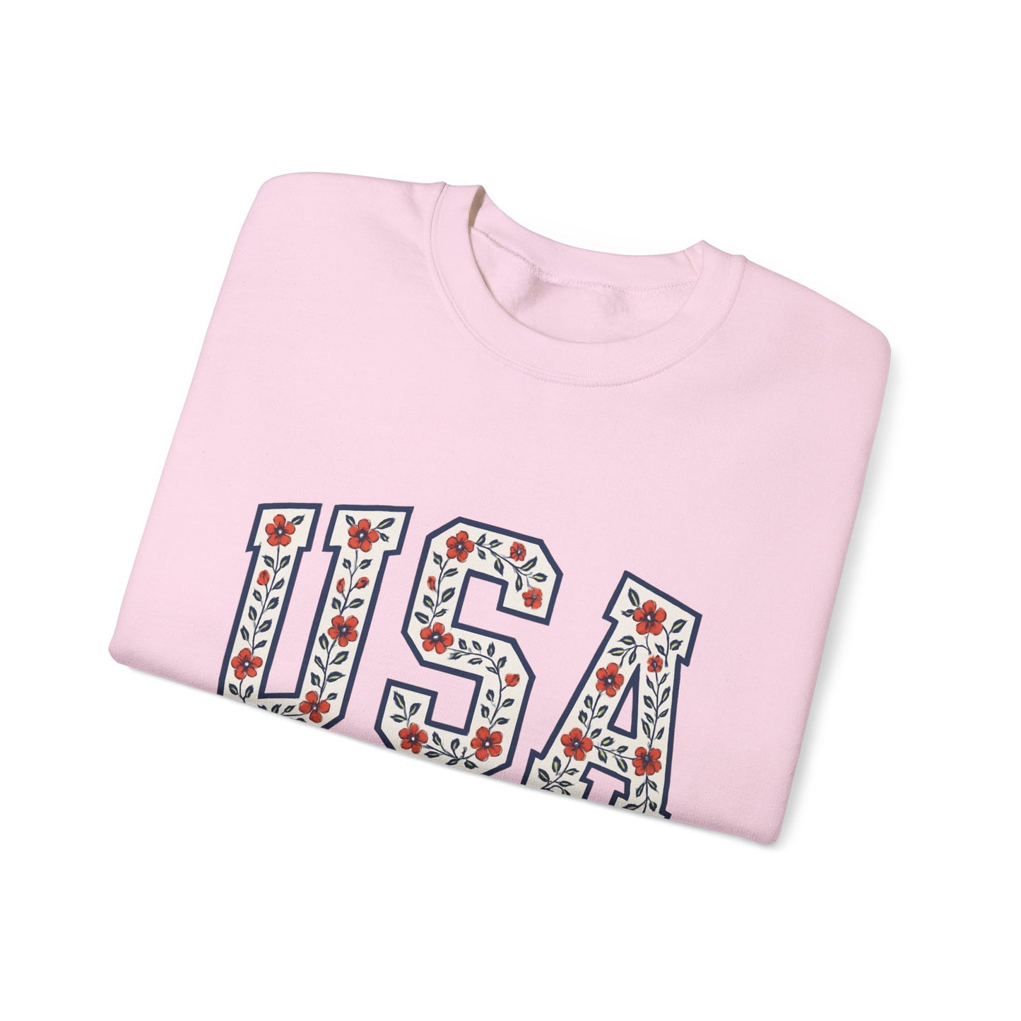 USA July 4th Unisex Sweatshirt, Patriotic Crewneck Pullover, Independence Day Apparel, American Flag Jumper, Fourth of July Gift, Red White