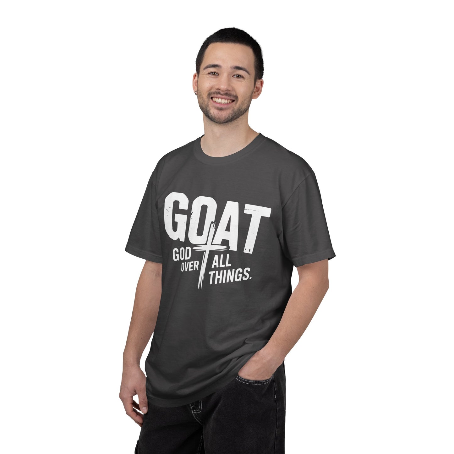 GOAT - "God Over All Things" Faith Graphic T-Shirt