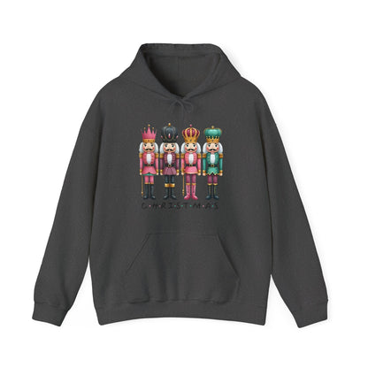Nutcracker Christmas Hoodie — Festive Nutcracker Soldiers Holiday Pullover
