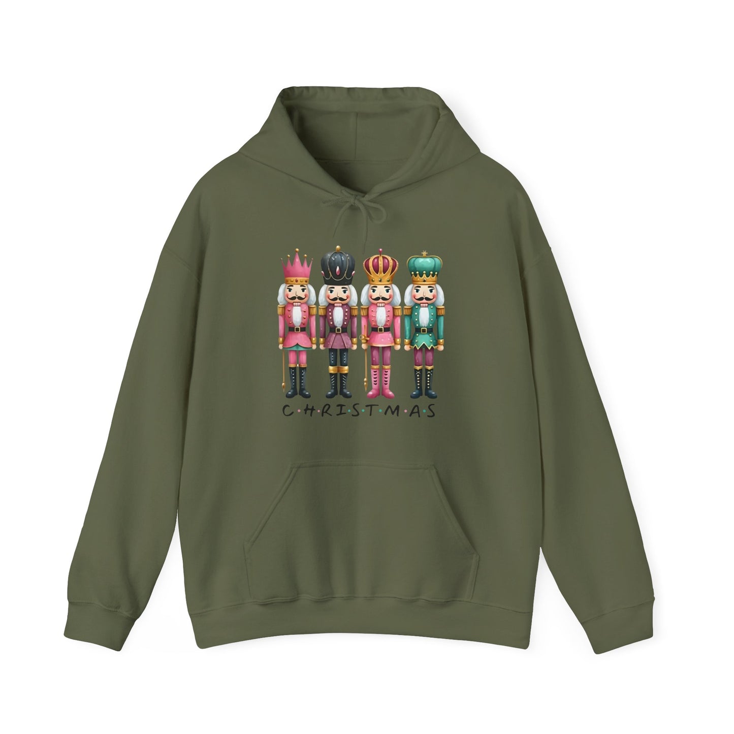 Nutcracker Christmas Hoodie — Festive Nutcracker Soldiers Holiday Pullover