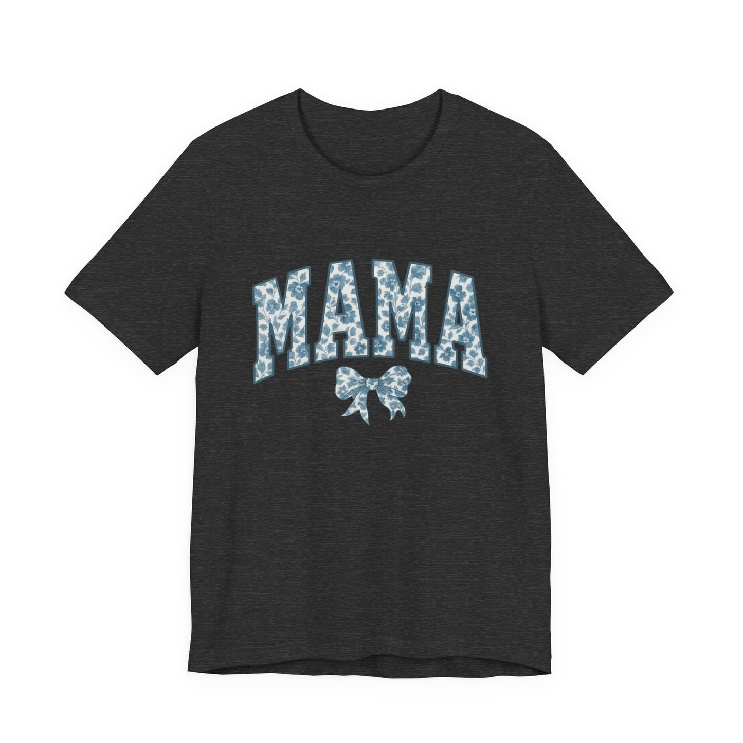 Mama Unisex Jersey Tee, Mother's Day Gift, Mom Shirt, Blue Ribbon Chinoiserie Mama Leoprad Shirt, Womens Tees Mama