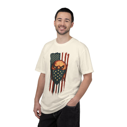 Patriotic Eagle Tee, Unisex Garment-Dyed T-shirt, American Flag Shirt, Outdoor Adventure Apparel, Independence Day Gift, Casual Style