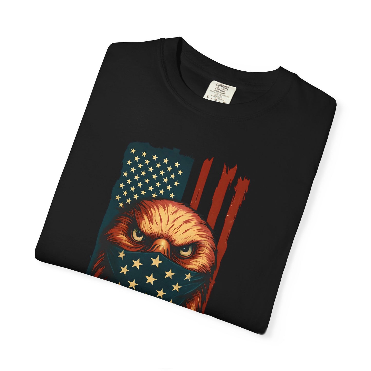 Patriotic Eagle Tee, Unisex Garment-Dyed T-shirt, American Flag Shirt, Outdoor Adventure Apparel, Independence Day Gift, Casual Style