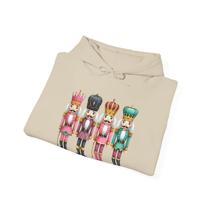 Nutcracker Christmas Hoodie — Festive Nutcracker Soldiers Holiday Pullover