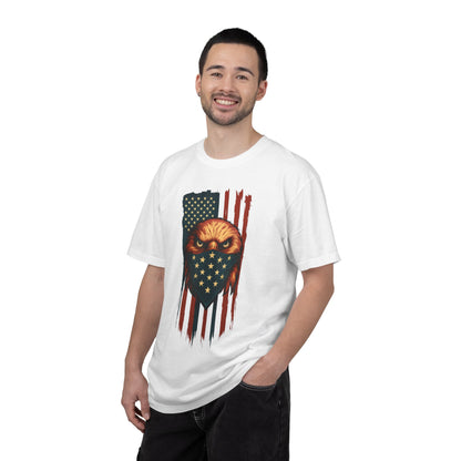 Patriotic Eagle Tee, Unisex Garment-Dyed T-shirt, American Flag Shirt, Outdoor Adventure Apparel, Independence Day Gift, Casual Style