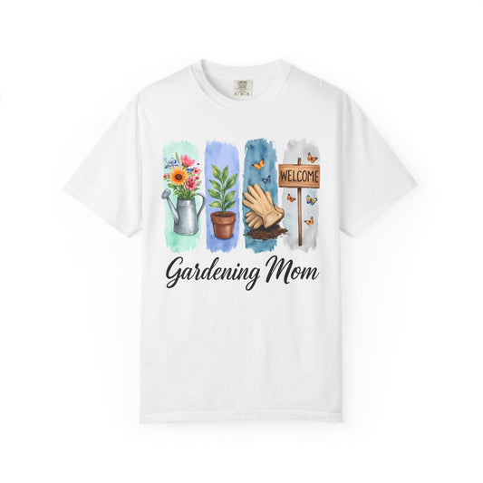 Gardening Mom Tee, gardening mom shirt, garden-mom tee, gardening shirt gift-for-gardening-mom, gardening gift for friends, botanical shirt