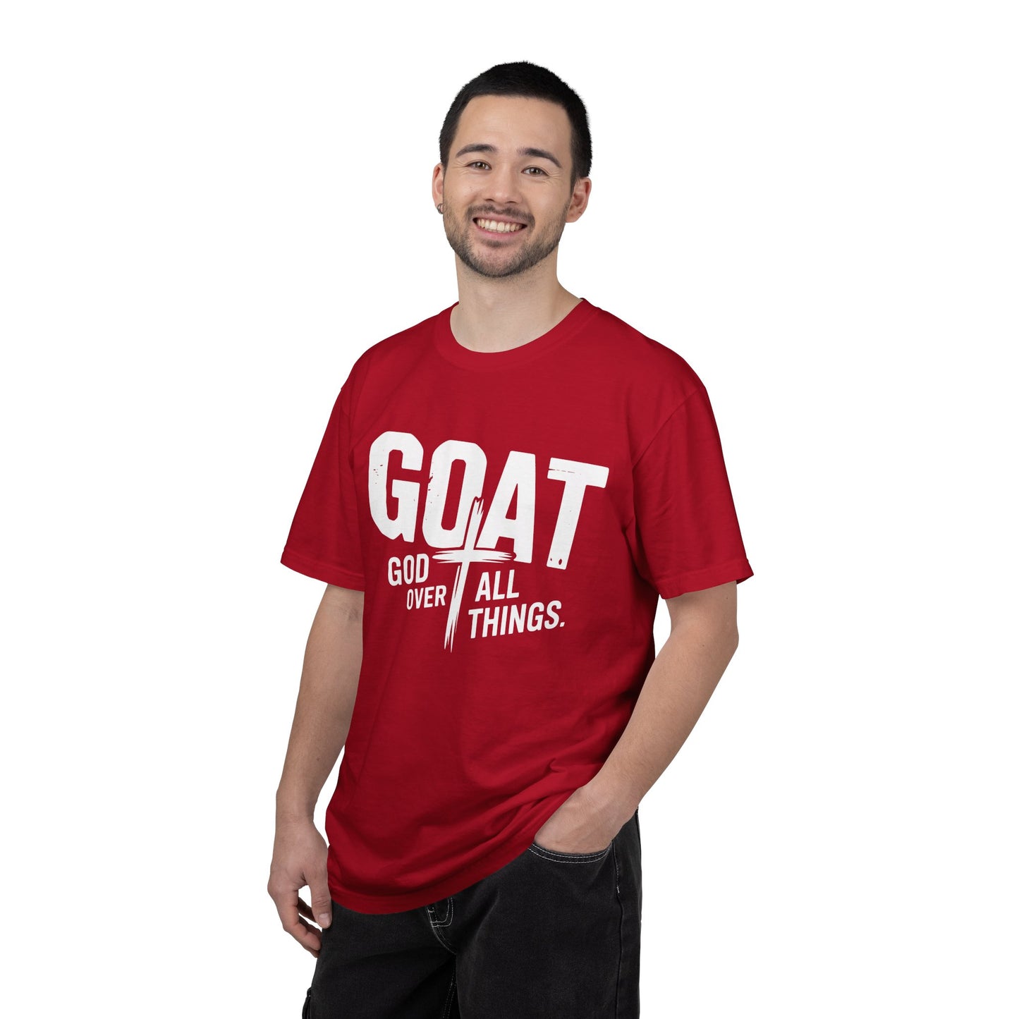 GOAT - "God Over All Things" Faith Graphic T-Shirt