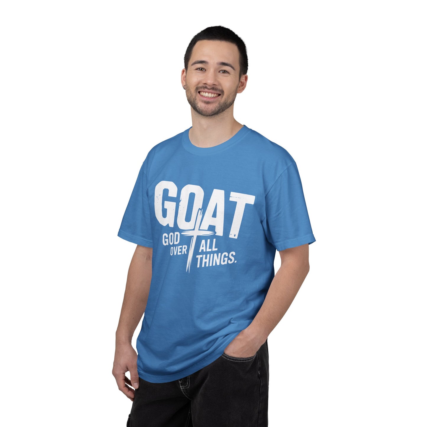 GOAT - "God Over All Things" Faith Graphic T-Shirt